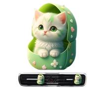 Animal Design Car Air Freshener, Cat Air Freshener Vent Clip | Cute Car Air Freshener - History Aromatherapy Diffuser Automotive Interior Accessories