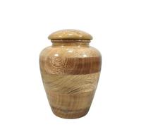 Animal Design Engraved Handmade Wooden Cremation Urn Box for Adults Male Female Urn Human Ashes Holder Box for Living Room Bedroom Home Decor (4''W x 4''L x 5''H Inches - Small)