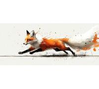 Animal Diamond Art Fox Diamond Painting Kits for Adults 5D DIY Full Round Drill Cross Stitch Kits for Adults Arts and Crafts for Home Bedroom Decor, Room Decor, Gifts for Women 60x120 cm -yym2603F6
