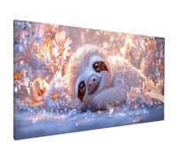 Animal Diamond Art Kits Adults, 5D Diamond Painting Kits for Adults Sloth Pattern, DIY Full Drill Crystal Art Cross Stitch Embroidery Kit, Gem Arts with Canvas 150x60cm, Christmas Gifts for Women H-20