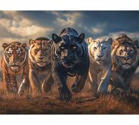 Animal Diamond Art Kits Adults, 5D Diamond Painting Lion, DIY Full Drill Crystal Gem Art Rhinestone Embroidery Pictures Crafts Painting for Relaxation Home Wall Decor, Gifts for Women 50x70cm,Model802
