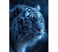 Animal Diamond Art Kits Adults,5D Tiger Diamond Painting Kit for Beginner, DIY Crystal Art Crafts for Adults, Square Rhinestones Paintings Kits for Room Decor Gifts for Women 40x54inch -FZ250883Z