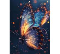 Animal Diamond Art Kits Adults, Diamond Painting Butterfly Dimond Art 5D DIY Full Square Drill Crystal Embroidery Cross Stitch Crafts Crafts for Adults Beginner, Room Decor, Gifts 20x28 Inch -n25621
