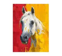 animal Diamond Art Kits Adults, Diamond Painting horse Crystal Art Kits for Kids Beginners DIY 5D Full Drill Crystal Embroidery Paintings Canvas Crafts Home Wall Decor Gifts 24x32 inch KSWF288
