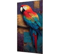 Animal Diamond Art Kits Adults, Diamond Painting Parrot Crystal Art Kits for Kids Beginners, 5D Full Drill Square Gem Dots Rhinestone Embroidery Paintings Crafts, Hobbies for Adults 30x60cm j7-3lo