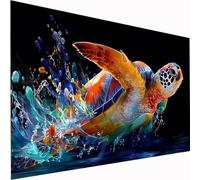 Animal Diamond Art Sea Turtles 5D DIY Diamond Painting Kits for Adults & Kids Beginner, Full Drill Square Diamond Art Craft Set, Crystal DIY Embroidery Cross Stitch for Wall Decor 70x140cm Z1-1005