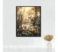 Animal Diamond Painting, 5d Diamond Painting Kits for Adults Koala, Full Drill Crystal Art Kits for Adults Beginners Cross Stitch Embroidery Crafts Pictures for Home Decor, Gifts 24x32in PJY9 8-9