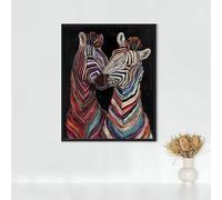 Animal Diamond Painting, 5d Diamond Painting Kits for Adults Zebra, Full Drill Crystal Art Kits for Adults Beginners Cross Stitch Embroidery Crafts Pictures for Gifts 28x38in/70x95cm PJY9 U-2