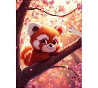Animal Diamond Painting Cute Diamond Art with Square Full Drill, 5D DIY Crystal Art Painting Rhinestone Cross Stitch Kit, Dimond Arts and Crafts for Adults Beginners, Autumn Room Decor 12x16 inch J-86