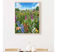 Animal Diamond Painting Fish Diamond Art Accessories 5D Round Full Drill Sequin Art Cross Canvas Painting Pictures Kits for Adults Beginners for LIiving Room Home Wall Decor Gifts 12×16 inch PJY9 1-6