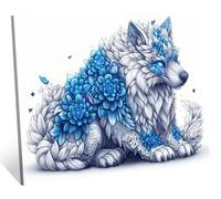 Animal Diamond Painting Kits for Adults, Talk Diamond Art for Kids, 5D Crystal Art Rhinestone Embroidery Canvas Painting, DIY Full Drill Arts and Crafts Pictures for Home Wall Decor 18x24inch H-8385