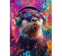 Animal Diamond Painting Sea Lions Diamond Art Kits Adults, DIY Full Drill Crystal Arts and Crafts for Adults Beginners, 5D Dimond Art Painting for Home Wall Decor, Gifts for Women 32x44 Inch 0Y-82