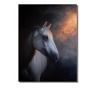 Animal Diamond Painting Set for Adults and Children, Horse DIY Full Drill 5D Diamond Art Painting, Crystal Art Embroidery Cross Stitch Crafts, Suitable for Home Wall Decoration 20x28inch BJHF927