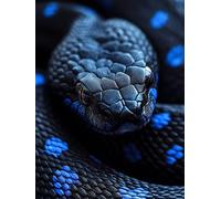 Animal Diamond Painting Snake Diamond Art Kits Adults Beginners DIY 5D Full Drill Round Gem Crystal Art Rhinestone Embroidery Paintings Crafts Picture Home Wall Decor, Gifts for Women 40x55cm l1-64