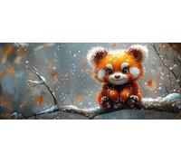 Animal Diamond Pinting Panda Diamond Art Kits Adults, Crystal Gem Art 5D DIY Round Full Drill Crystal Rhinestone Embroidery Cross Stitch Hobbies for Adults Women, Home Decor, Gifts 50*100CM -hjw2604DZ