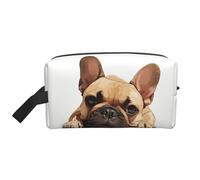 Animal Dog French Bulldog Print Portable Travel Toiletry Storage Bag Large Capacity 600D Polyester Cosmetic Storage Bag