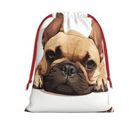 Animal Dog French Bulldog Print Practical Drawstring Gift Travel Pouches Men Women Multiple Occasion Daily Carry