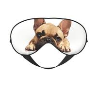 Animal Dog French Bulldog Print Sleep Eye Mask Outdoor Indoor Travel Camping Meditation Yoga Shift Work Breathable