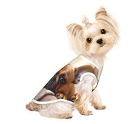 Animal Dog French bulldog1 Print Dog Shirt Summer Pet T-Shirts Stretchy Cats Dogs Tee Shirt Sleeveless Tank Top Dogs Vest