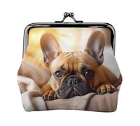 animal dog french bulldog1 print Small Pouch Kiss Lock Coin Purse for Women Coin Change Purse, Credit Card Wallet