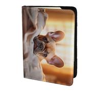 animal dog french bulldog2 print Passport Cover, Passport Holder Cover Wallet Passport Wallet Case for Cards and Documents
