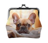 animal dog french bulldog2 print Small Pouch Kiss Lock Coin Purse for Women Coin Change Purse, Credit Card Wallet