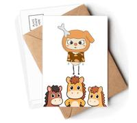 animal dog nature naughty b uu Postcards Envelopes Cards Mailing Year Horse