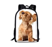 Animal Dog Print Children's Backpack 3D Printing School Bags for Kids | Teens | 17.3Inch | Elementary | Middle | Durable |