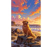 Animal Dog Waves 1000 Piece Jigsaw Puzzles for Adults, Challenging and Brainteasing, Difficult Puzzles, Puzzle 1000 Pieces