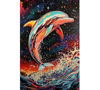 Animal Dolphin Watercolors Jigsaw Puzzles for Adults 300 Pieces Educational Toys Challenging Game 300 Piece Puzzles for Adults for The Whole for Women Gifts for Men