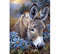 Animal Donkey Flowers Puzzles 1200 for Adults,jigsaw puzzles for adults 1200 Pieces Puzzle Home Challenging Educational Games Home Decoration puzzle Gifts