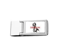 Animal Dragon Oriental Myth Western Myth Slim Money Clip Stainless Holder Pocket Wallet