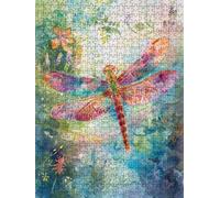 Animal Dragonfly Jigsaw Puzzle 2000 Piece, Puzzles for Adults 2000, The Impossible Challenge, Jigsaw Puzzle Games Classic Educational, Wooden Puzzles, for Home Wall Decoration Gift FNKL1-277
