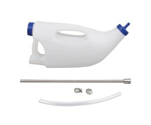 Animal Drencher - High Capacity 4l Bottle with Measurement Marks, Ergonomic Hand Grip, Complete Cleaning Kit | Veterinary Ranch Medicinal Supplement Transparent Bottle Cleaning Equipment