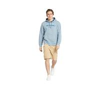 'Driver' Lightweight Embroidered Logo Cotton Relaxed Hoodie Animal Pale Blue S