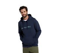 'Driver' Lightweight Embroidered Logo Cotton Relaxed Hoodie Animal Navy M