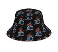 (Animal Drummer The Muppets Show_7769) Bucket Hat Reversible Reflective for Men Women - UV50+ Sun Protection Double-Sided Fishing Hat with 360 Safety Strips Summer Outdoor