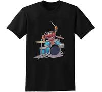 Animal Drummer The Muppets Show T-Shirts Men Funny Cotton Tees Crewneck Short Sleeve Shirts Summer Tops Male Unisex(Medium)