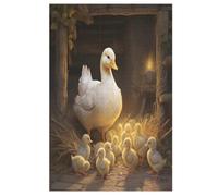 Animal Duck Puzzles 1000 Pieces For Teens And Adults - Wooden Jigsaw Puzzle Family Activity Educational Games (78×53cm)
