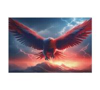 Animal Eagle Wooden Jigsaw Puzzles, 1000 Piece Puzzle Board Game, Best Gift for Adults And Kids, Family Game, （75×50cm）