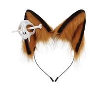 Animal Ear Headband - Realistic Fox Wolf Dog Cosplay Accessory(Blackfox)