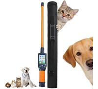 Animal Ear Tag Stick Scanner, 134.2 KHz Handheld Pet Microchip Scanner Reader for Dog/Cat/Pig/Animal, Storage Up to 20000 Datas, Read Time < 100ms, Support FDX-B, FDX-A, HDX ISO11784/85