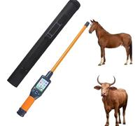 Animal Ear Tag Stick Scanner for Farm Livestock - Long Range 10-30cm, 20000 Records Storage, 134.2kHz FDX-B Reader for Cattle Pig Sheep, LCD Display, Rechargeable