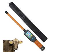 Animal Ear Tag Stick Scanner, Handheld Pet Microchip Scanner Reader with LCD, Storage Up to 20000 Datas, 134.2Khz/125Khz, 30s Auto Power Off, for Farms Shelters and Pet Owners
