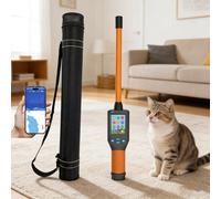 Animal Ear Tag Stick Scanner, Handheld RFID Reader with LCD Display, Pet Microchip Identifier, Extreme Temp Operation -30°C to 50°C, Storage Up to 20000 Data