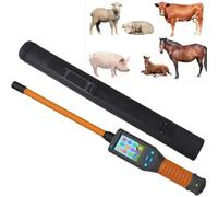 Animal Ear Tag Stick Scanner with LCD Display, Pet Microchip Scanner Reader, Handheld Universal RFID Tag Identifier, Storage Up to 20000 Datas, 30s Auto Power Off, for Farms Shelters and Pet Owners