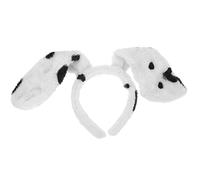 Animal Ears Headband Floppy Puppy Dog Ear Headband Animal Hair Hoop Pug Pooch Ears Headwear Women Headpiece Hair Accessory for Holiday Easter Party Halloween Xmas Festival Decors (White1)