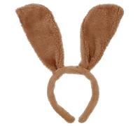 Animal Ears Headband Floppy Puppy Dog Ear Headband Animal Hair Hoop Pug Pooch Ears Headwear Women Headpiece Hair Accessory for Holiday Easter Party Halloween Xmas Festival Decors (Brown)