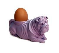 Animal Egg Cup Holder Eggs Cups for Family Breakfast Hard Soft Boiled Egg - Fun Shar Pei Dog Novelty Eggs Cup Easter Gift (Shar Pei)