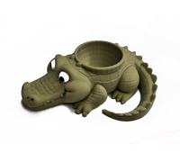 Animal Egg Cup Holder for Family Breakfast Egg Stand for Soft or Hard Boiled Eggs Novelty Easter Table Decoration (Crocodile)